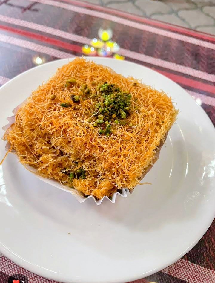 Kunafa with Pistachio served at Restoran Jabal Dahlia